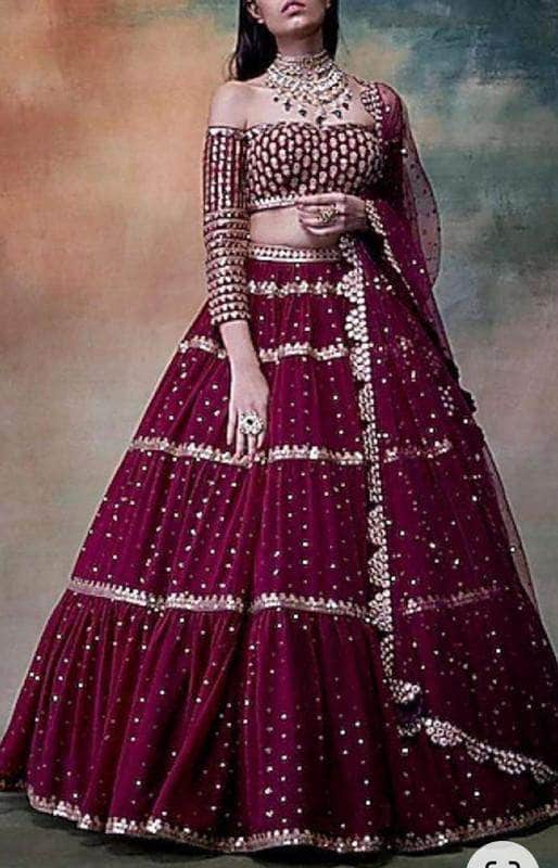 Latest designer 2025 net lehenga