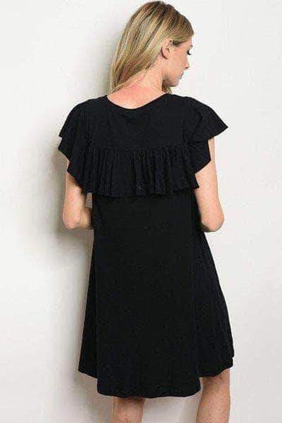 Semi casual 2024 black dress